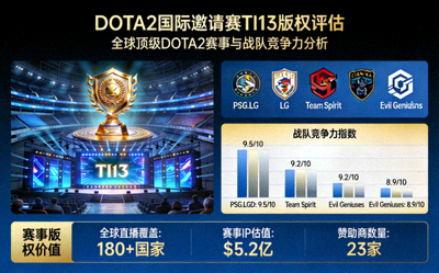 DOTA2国际邀请赛TI13版权评估，展示全球顶级DOTA2赛事与战队竞争力